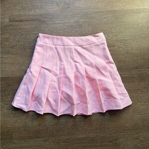 Pink Pleated Women's Skirt
